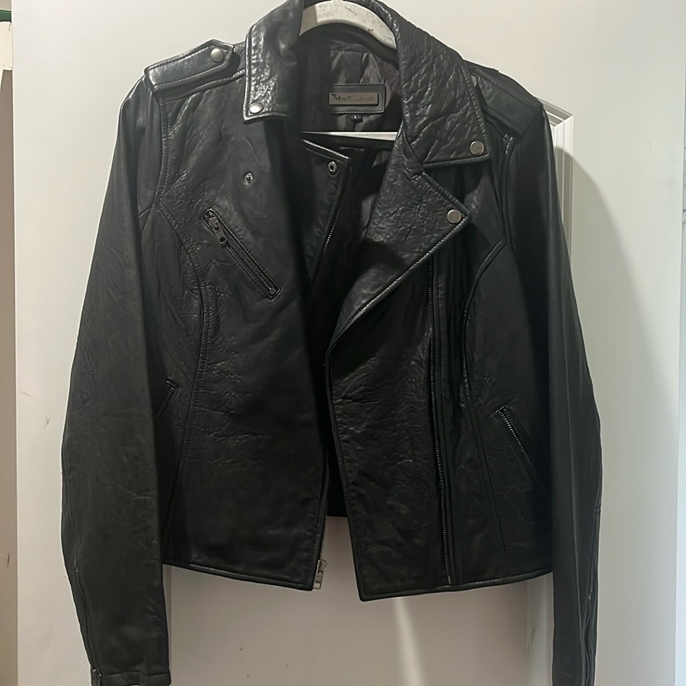 Excellent condition leather jacket by Black Rivet sold at Wilson’s Leather.